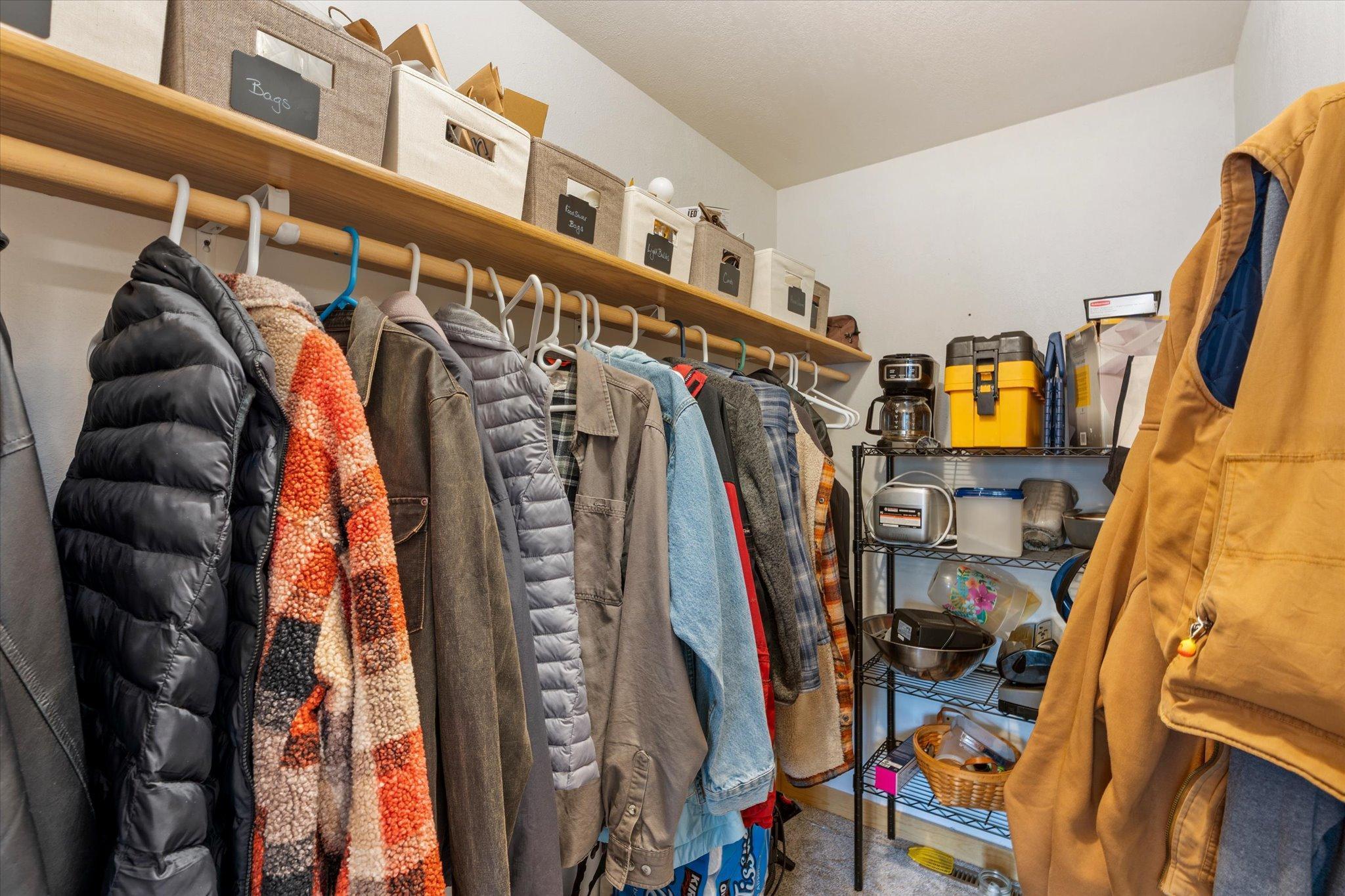 Main Level walk in Coat Closet