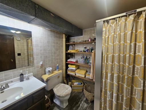 Basement bathroom