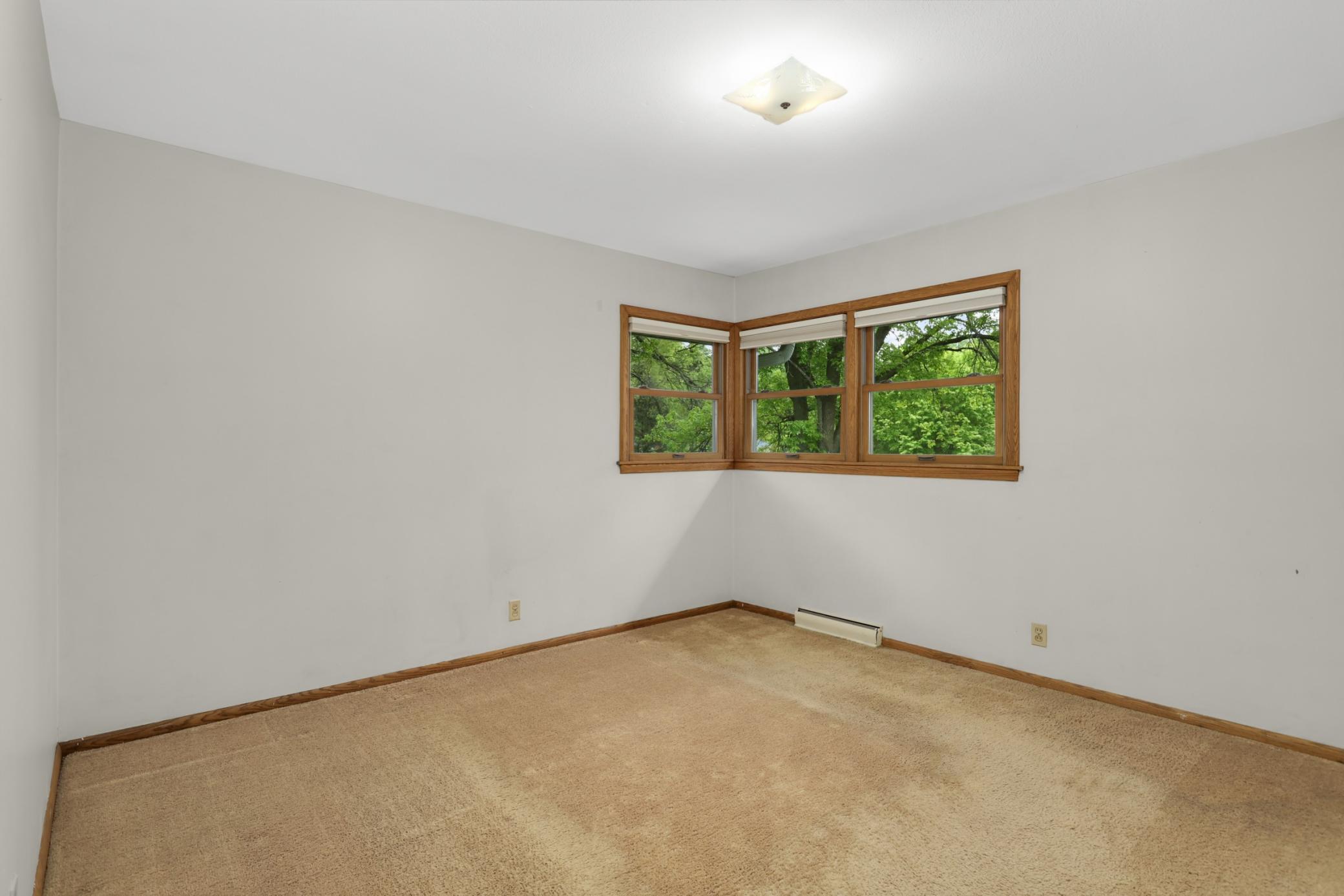I love the corner window detailing, and these Anderson updated windows are beautiful quality.