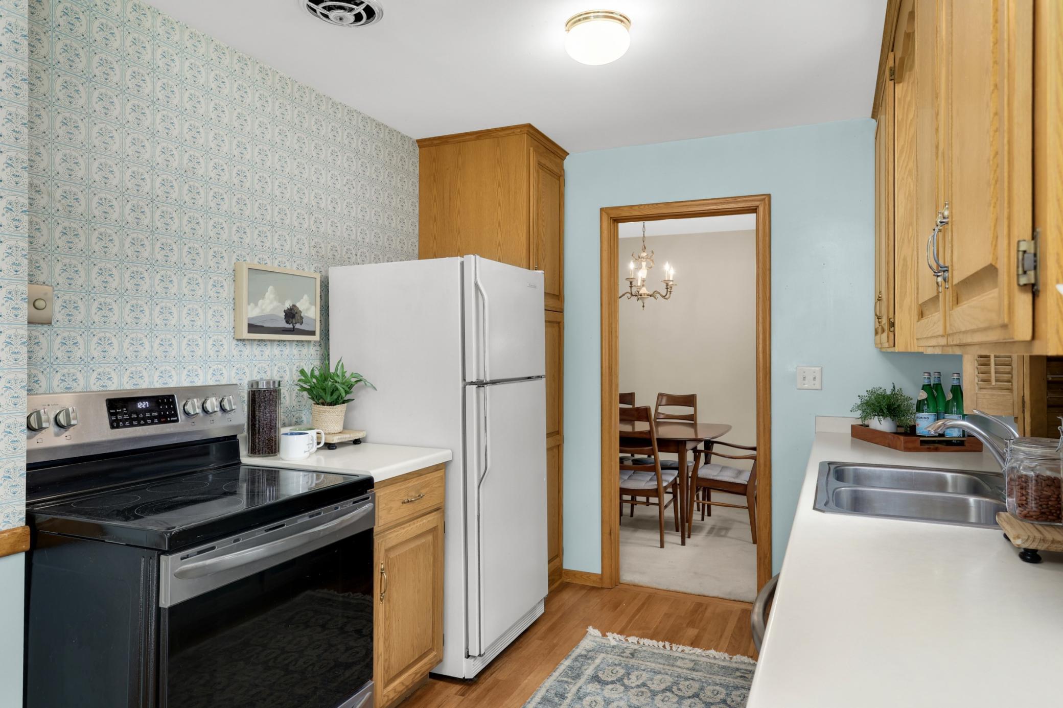 The floor-to-ceiling pantry storage is great for those big Costco hauls.