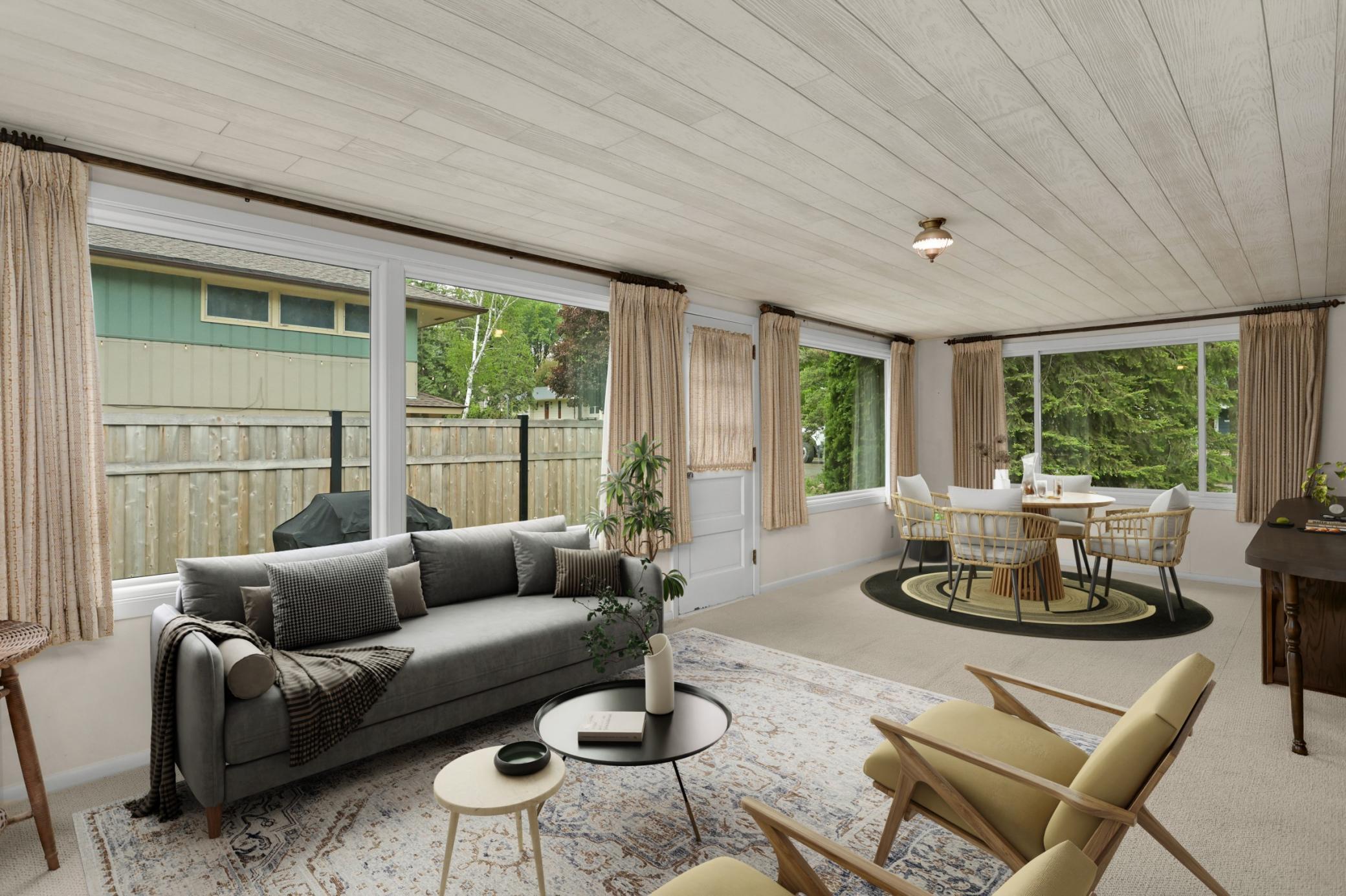 The Sun Room is a space that will likely get used all the time.
