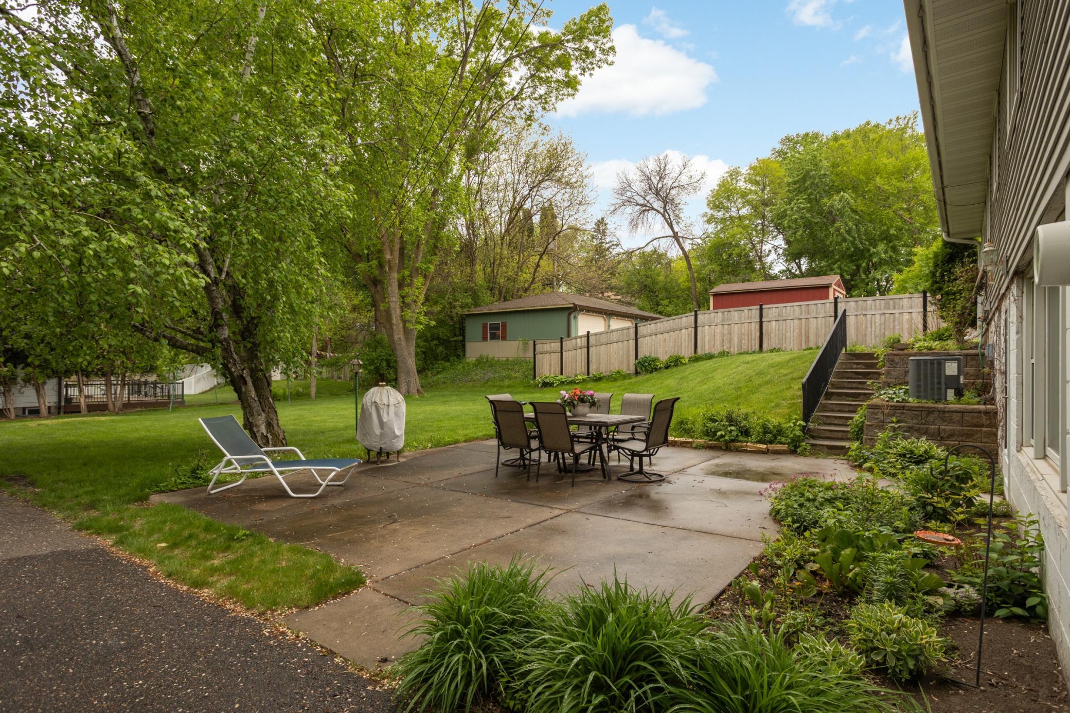 Enjoy some privacy with the beautiful wood fence along the west side of the property.