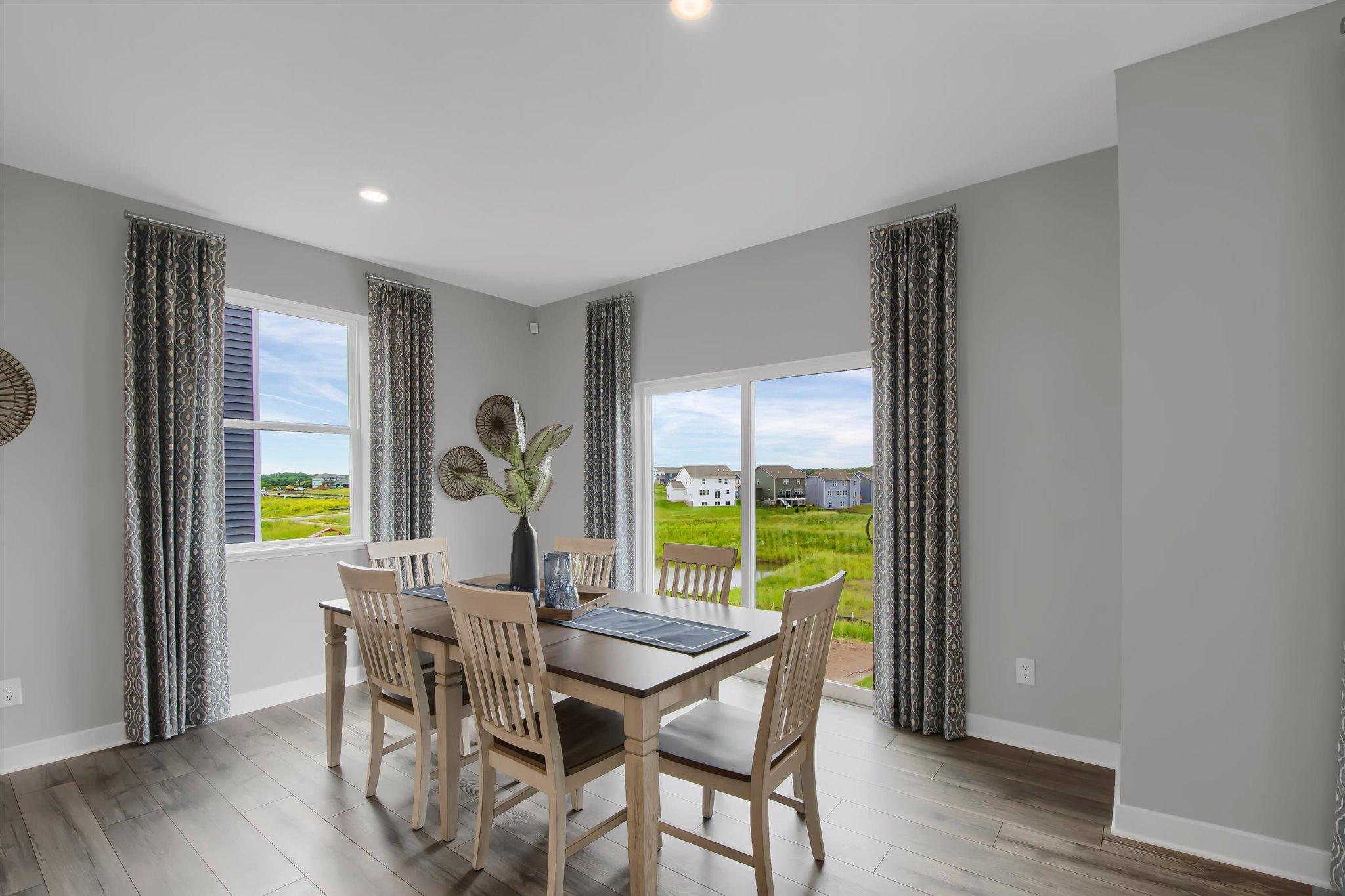 Eat-in kitchen with lots of natural light