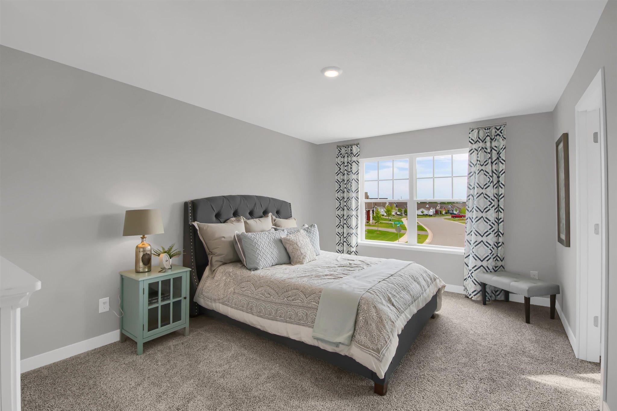 Upper level bedroom adjacent to 3/4 bath