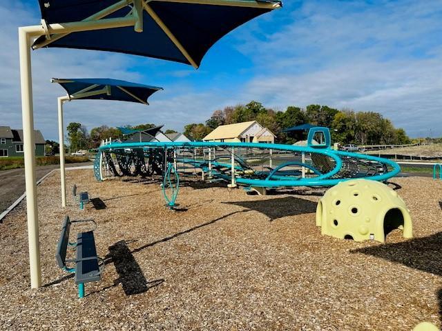 How fun to come play on this new park within walking distance and close to trails.