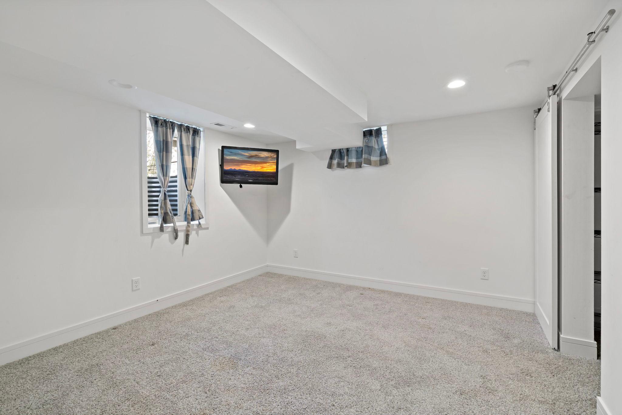 Lower level fourth bedroom