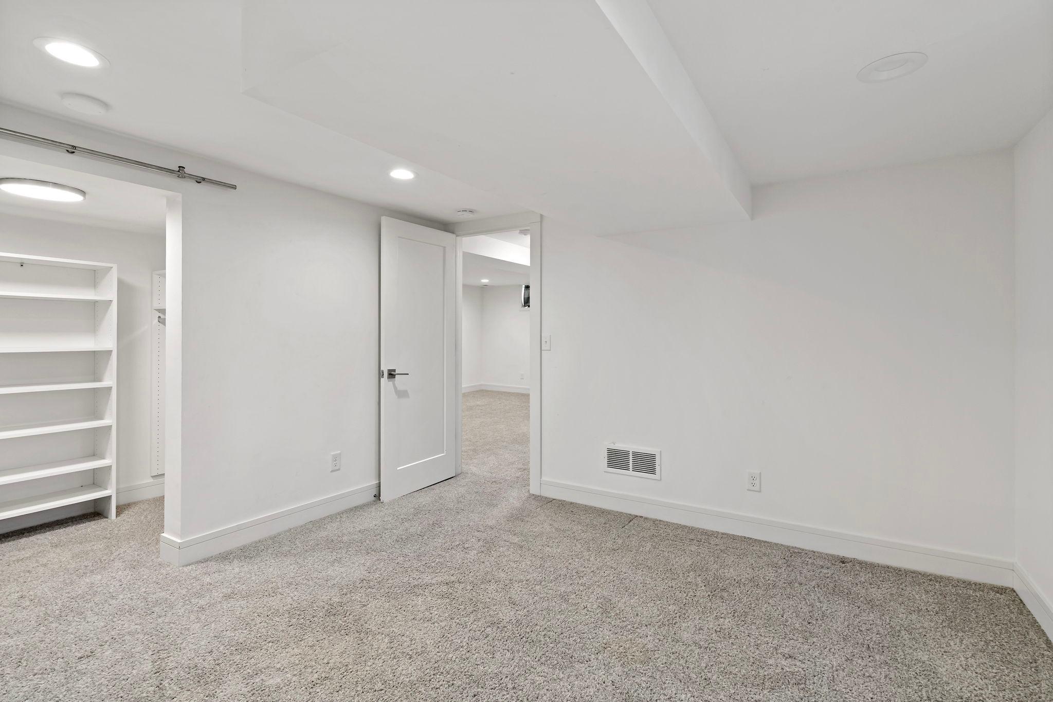 Fourth bedroom has a large closet