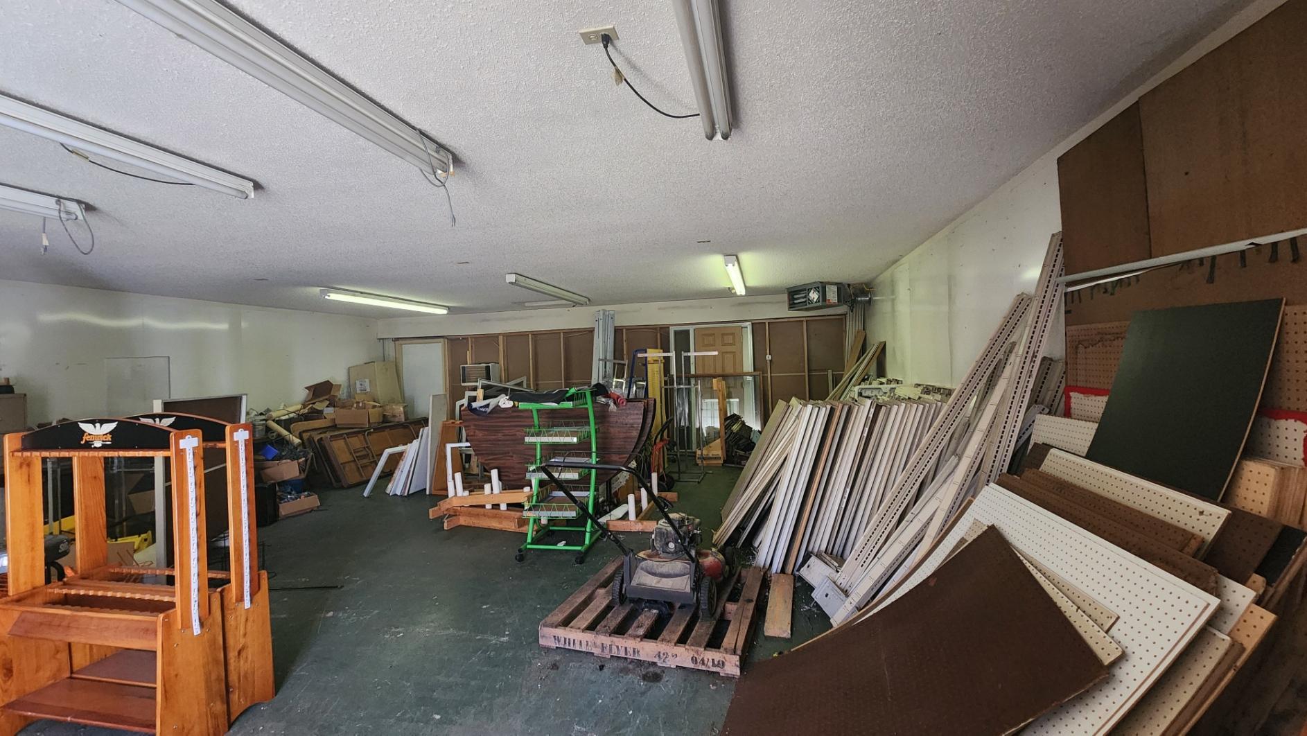 Storage behind main building