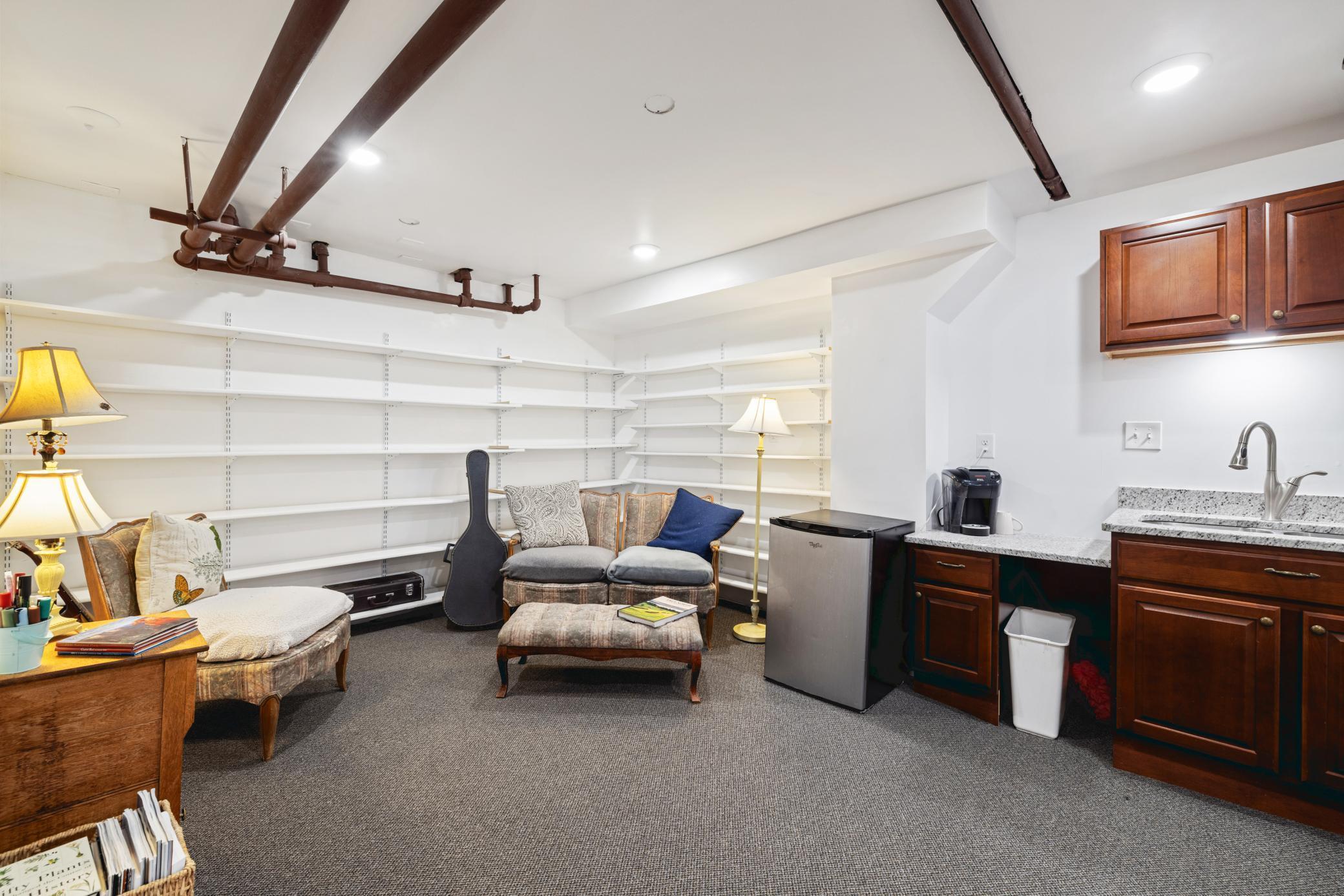 Basement living room/craft room