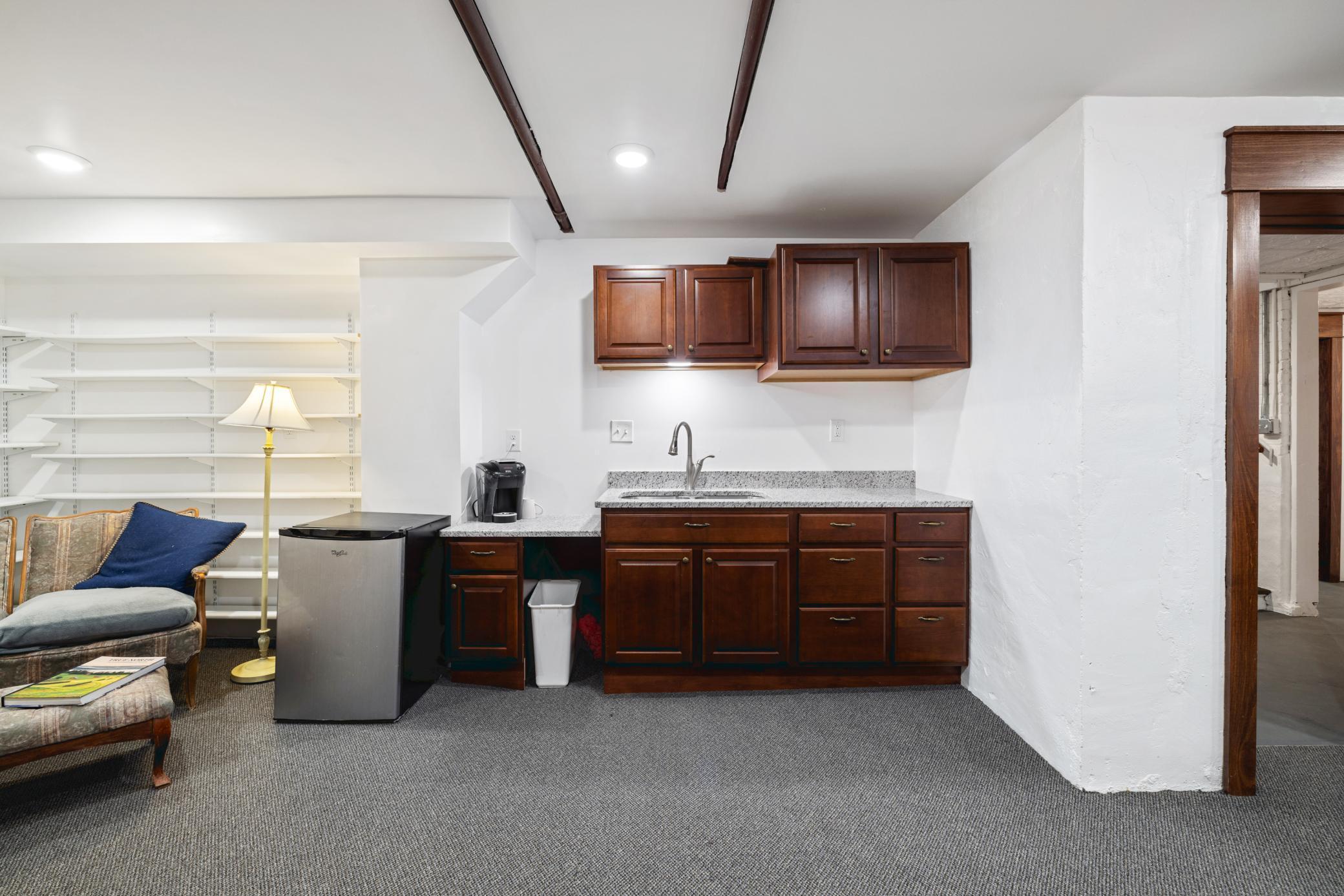 Basement kitchenette