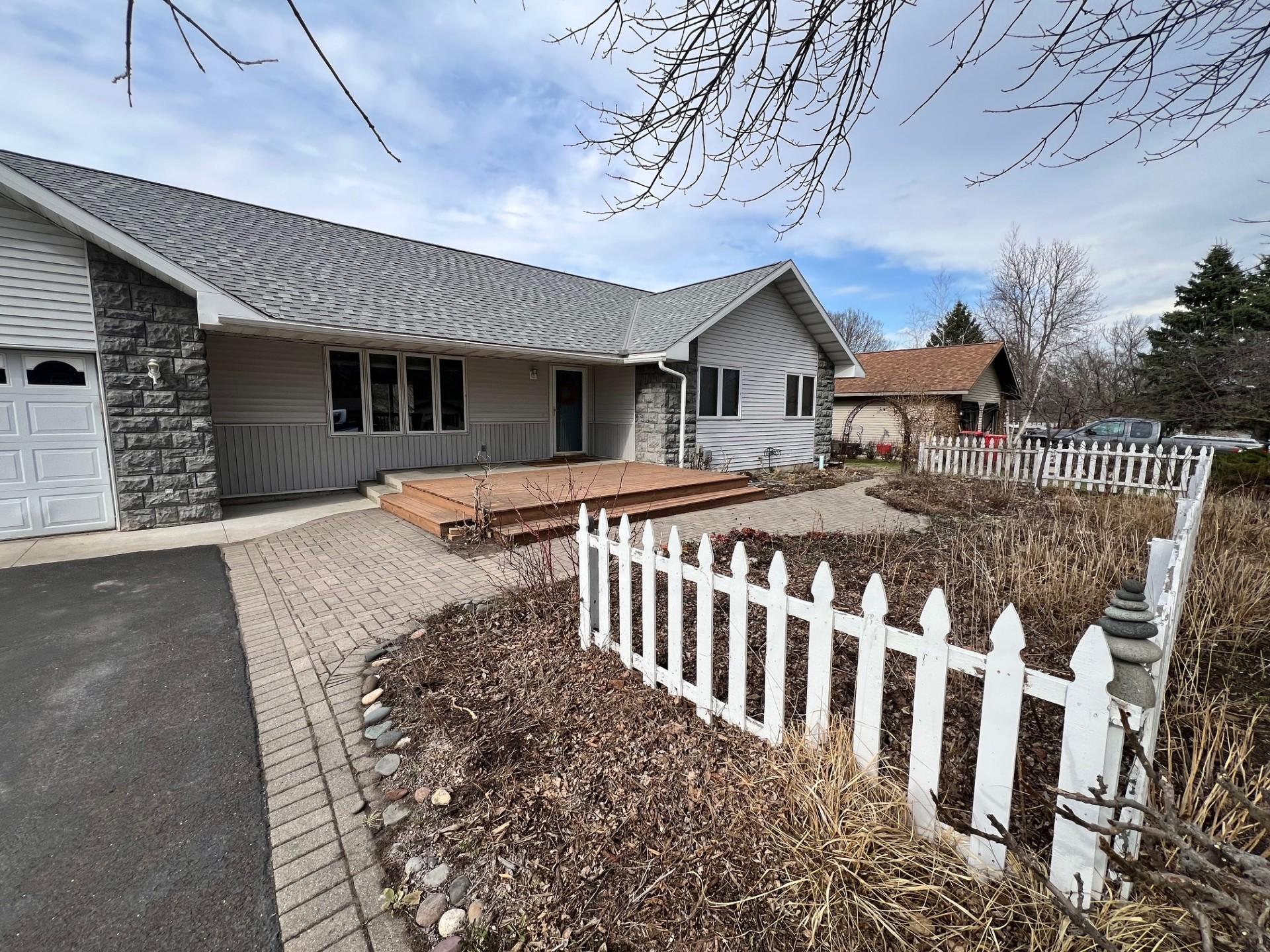 Front with perenial garden