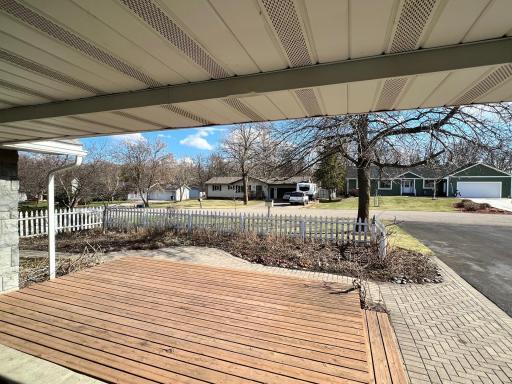 Front deck and street view