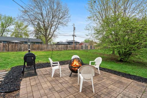 Patio Updated in 2021, great place for a backyard fire