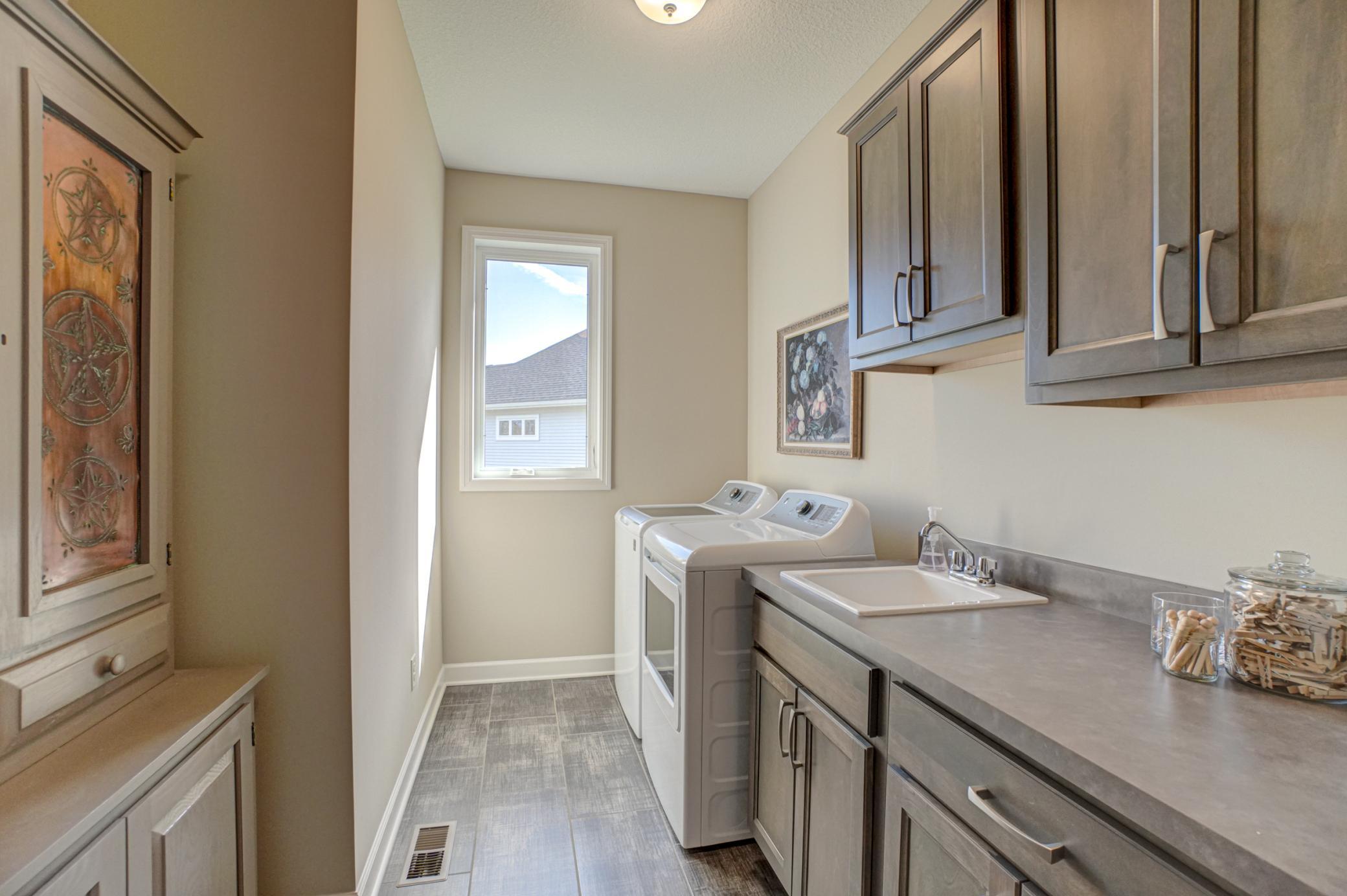 One-level living made easy with a generous main floor laundry room
