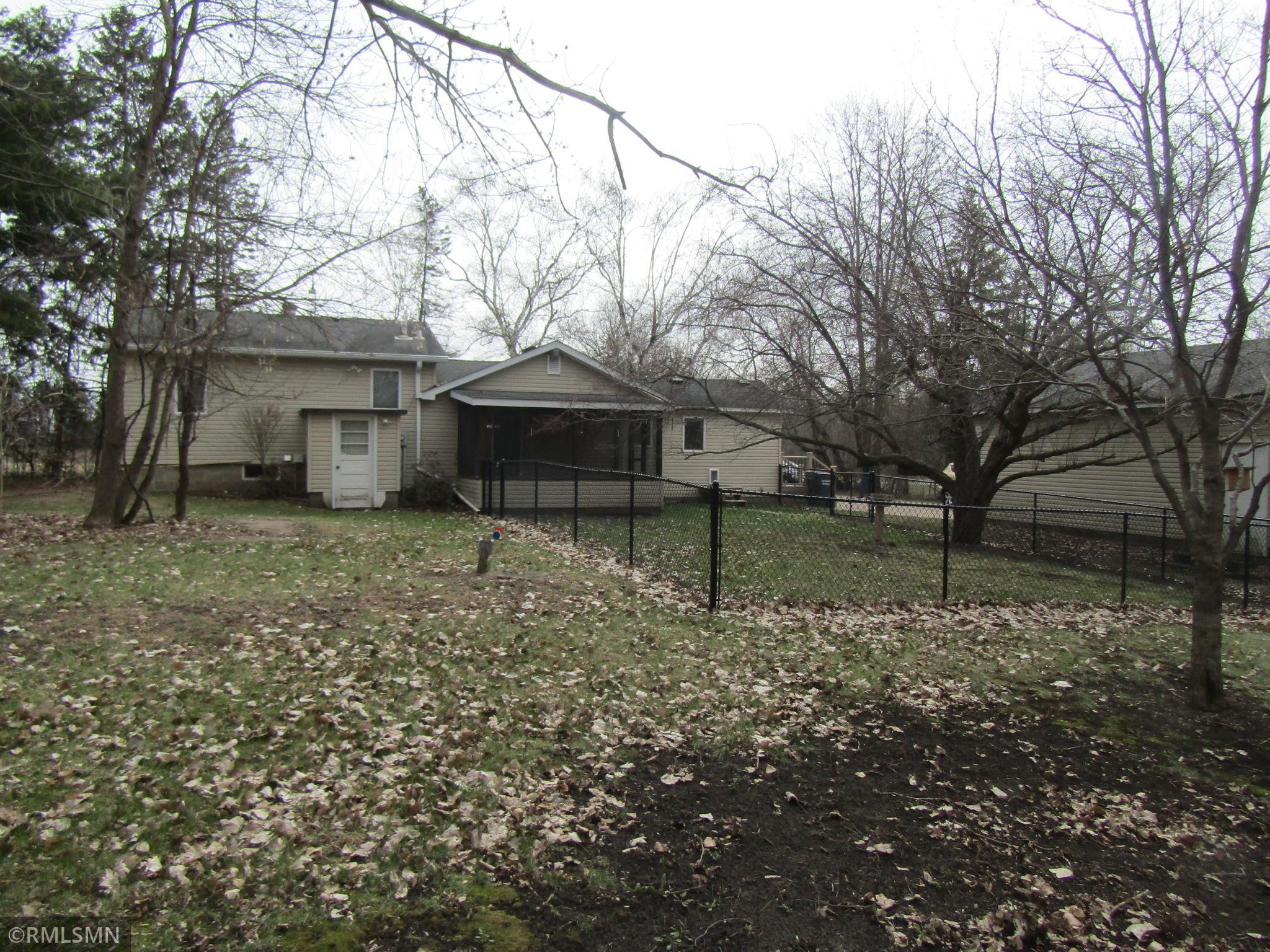 Fenced in Back yard for the pets