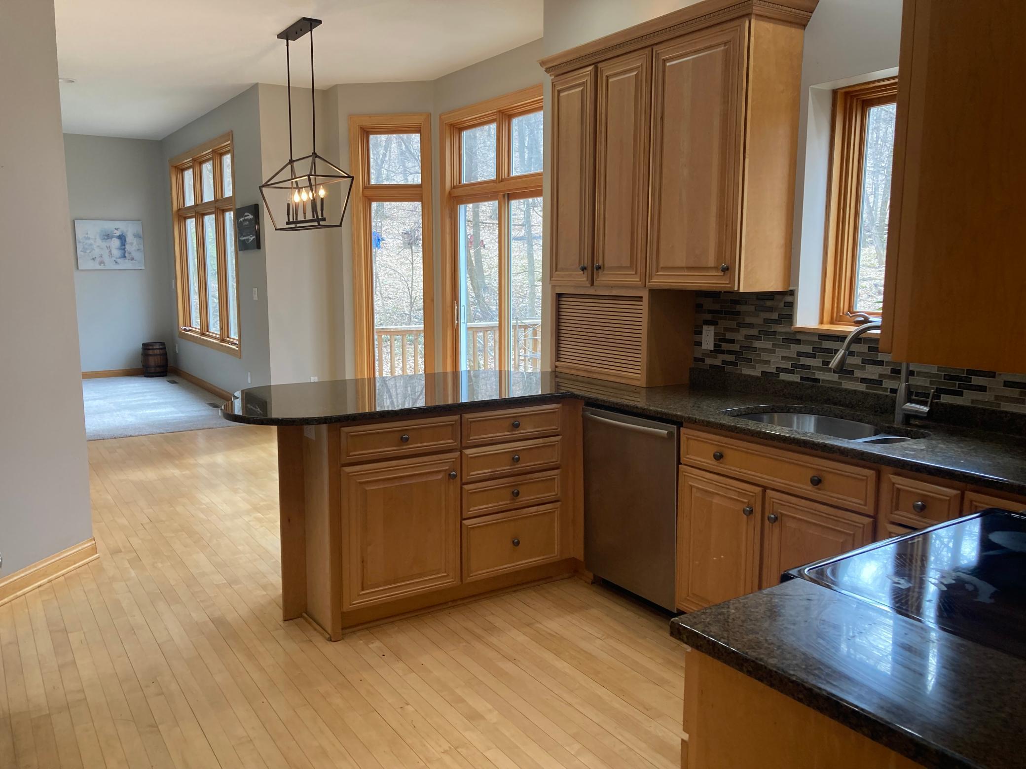 Dovetailed maple cabinetry