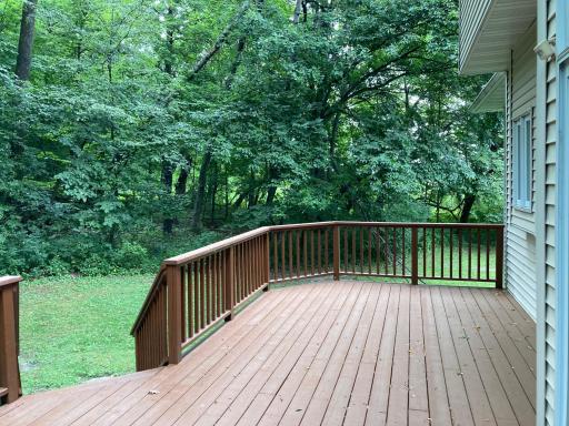 large deck for entertaining