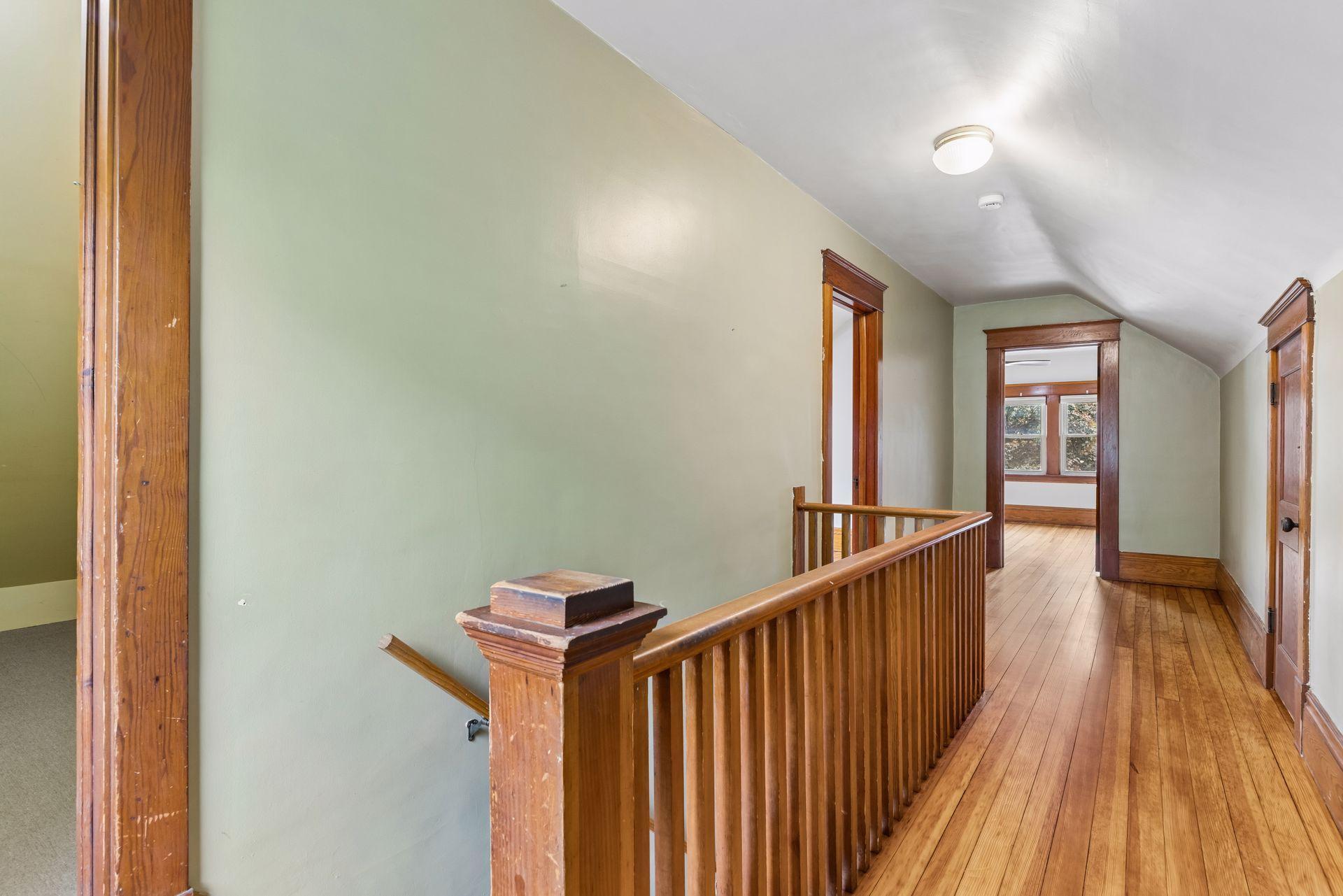 Upper level landing and hallway.