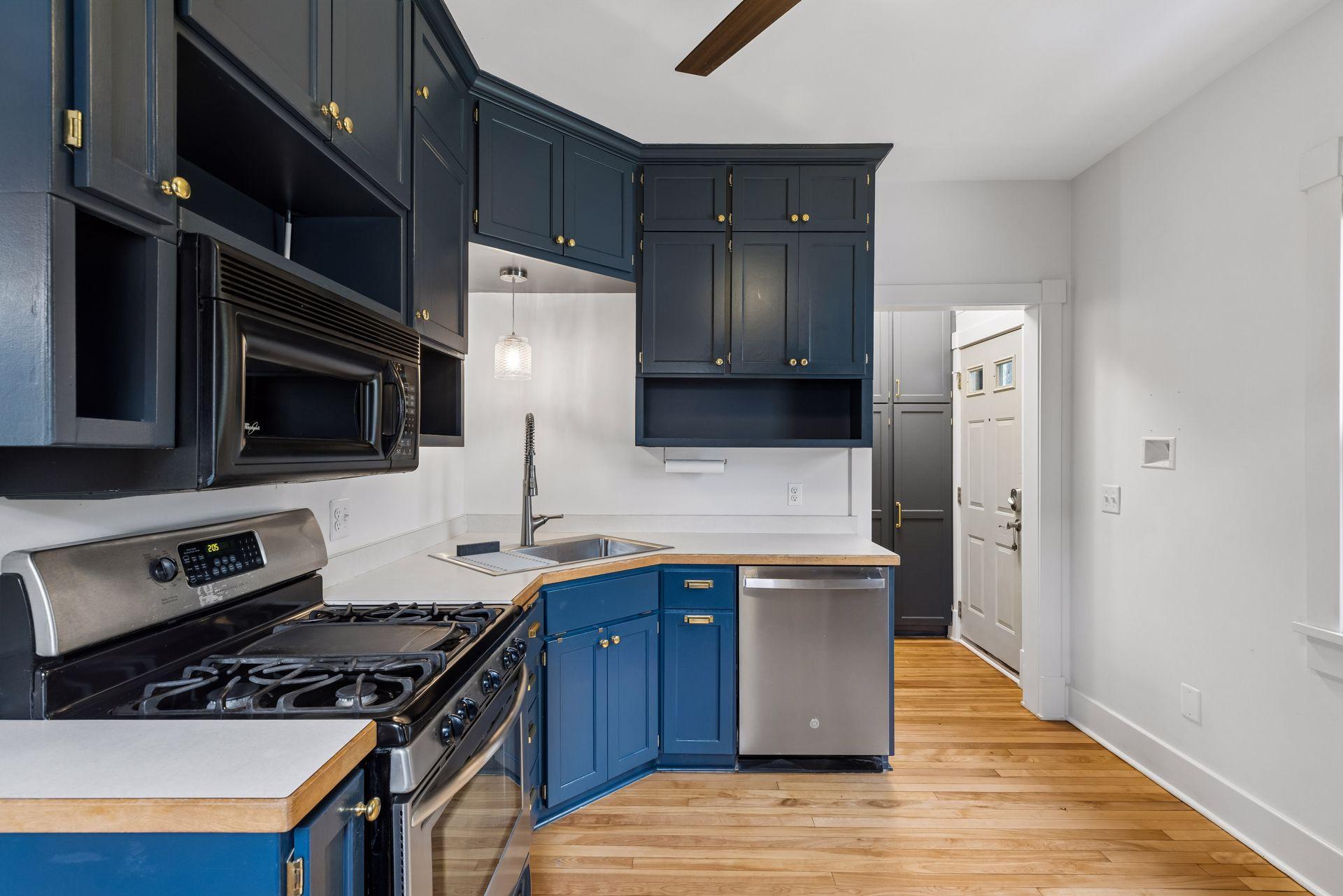 New GE dishwasher 2025. Kitchen cabinetry was painted in 2020 with updated lighting.