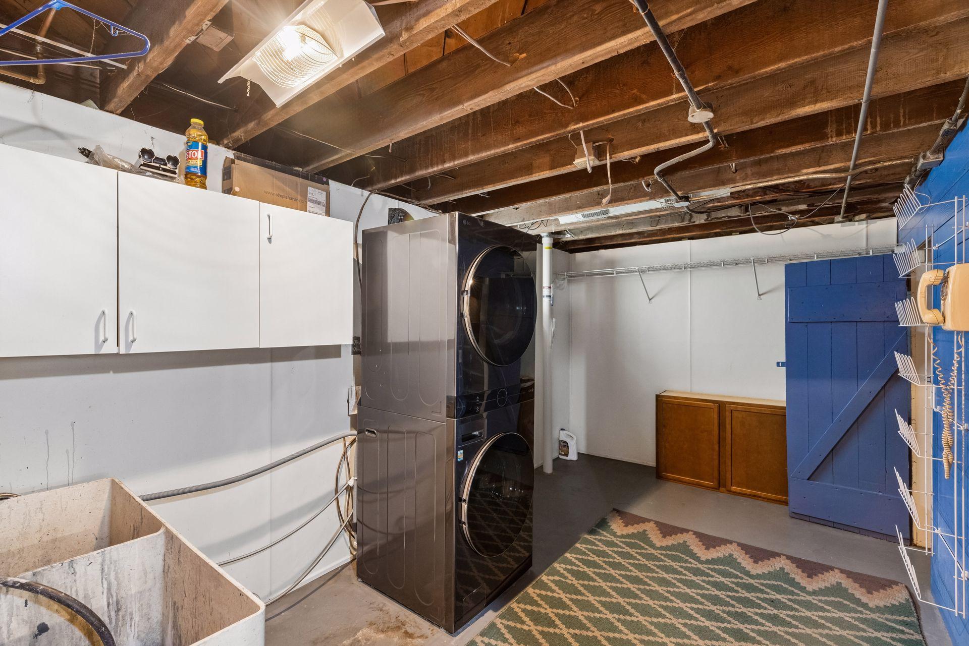 New LG stacked washer/dryer set in 2024.