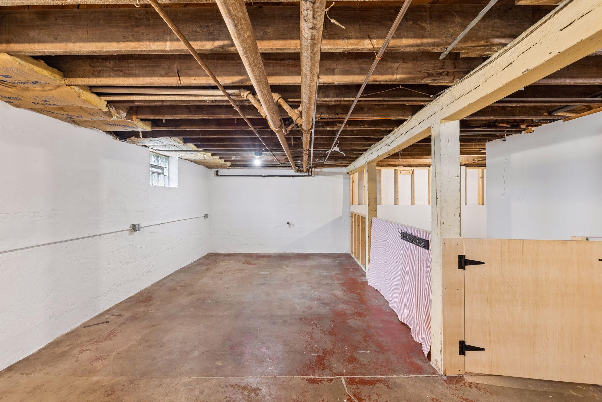Huge opportunity to add additional finished square feet in the basement - high ceilings, framing started, and already has a 3/4 bath.