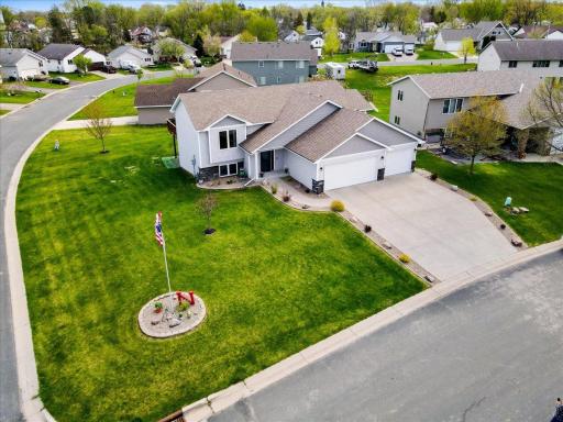 Situated on a corner lot and spacious 3 car garage