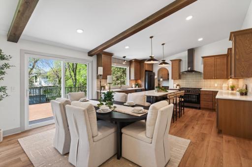 Custom cabinetry and architectural accents add depth and character throughout.
