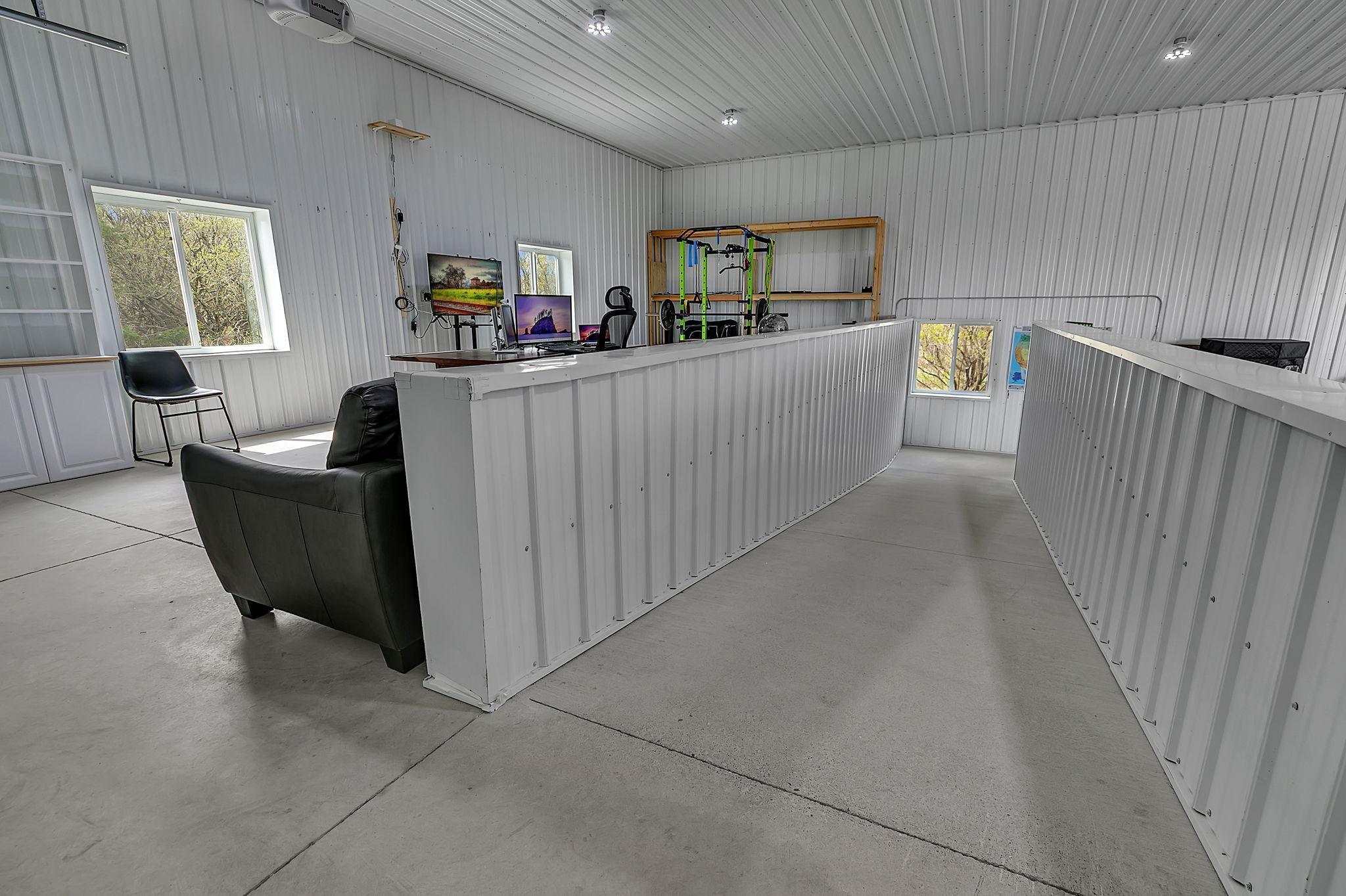 Interior ramp leading to the loading-dock area provides safe and easy access.