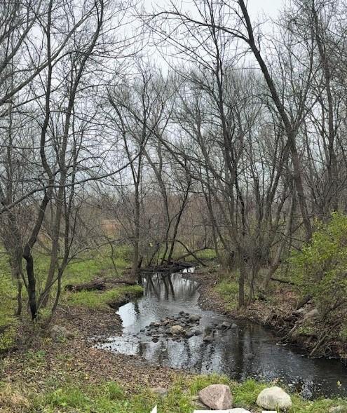 Creek as you enter the property - on the private drive.