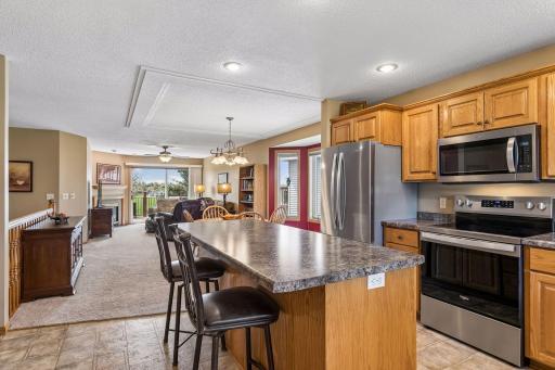 Open concept floor plan