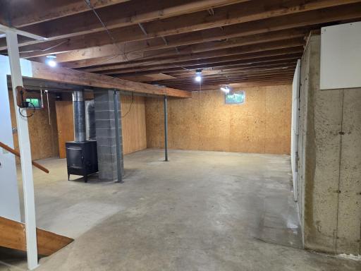 Wood stove/furnace to supplement heat if you like.