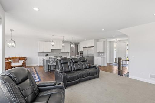 Open-concept floor plan with seamless flow throughout