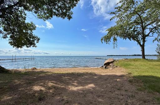 Beach area along 130ft of sandy shoreline