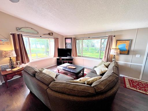 Natural light and view of Mille Lacs Lake