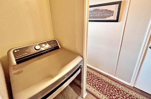 3/4 bathroom with laundry