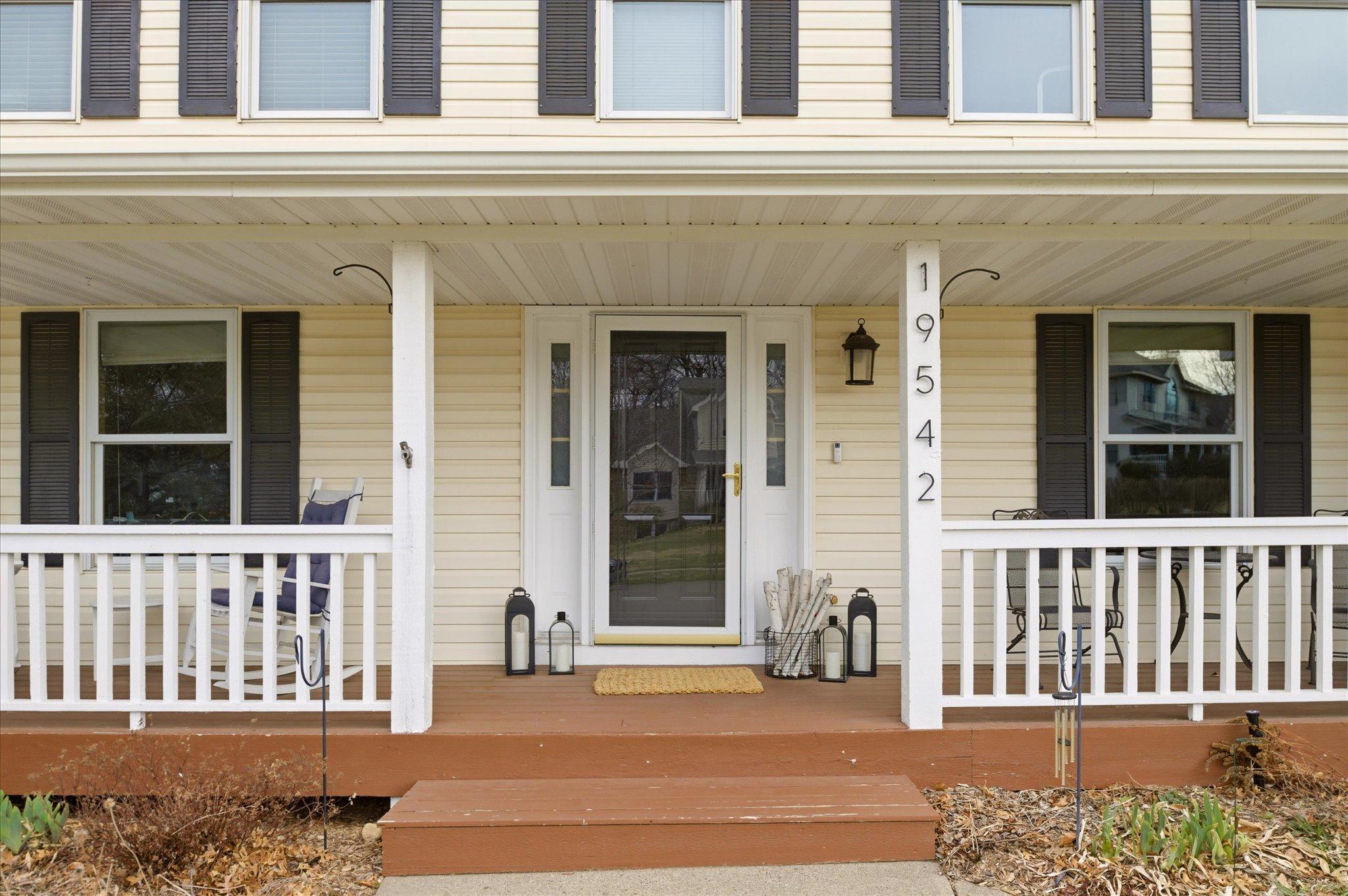 Welcoming front porch