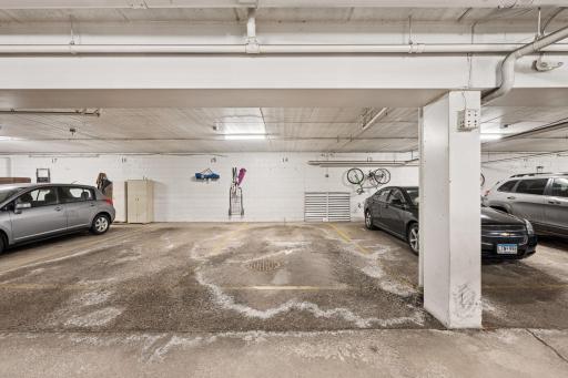 Parking space 14 is assigned to this unit, down the elevator and out the garage service door and your spot is just steps away! This is one of the best spots in the garage!