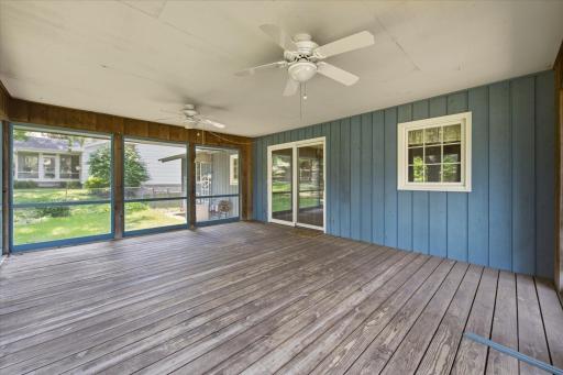 Step into the screen porch from the dining room