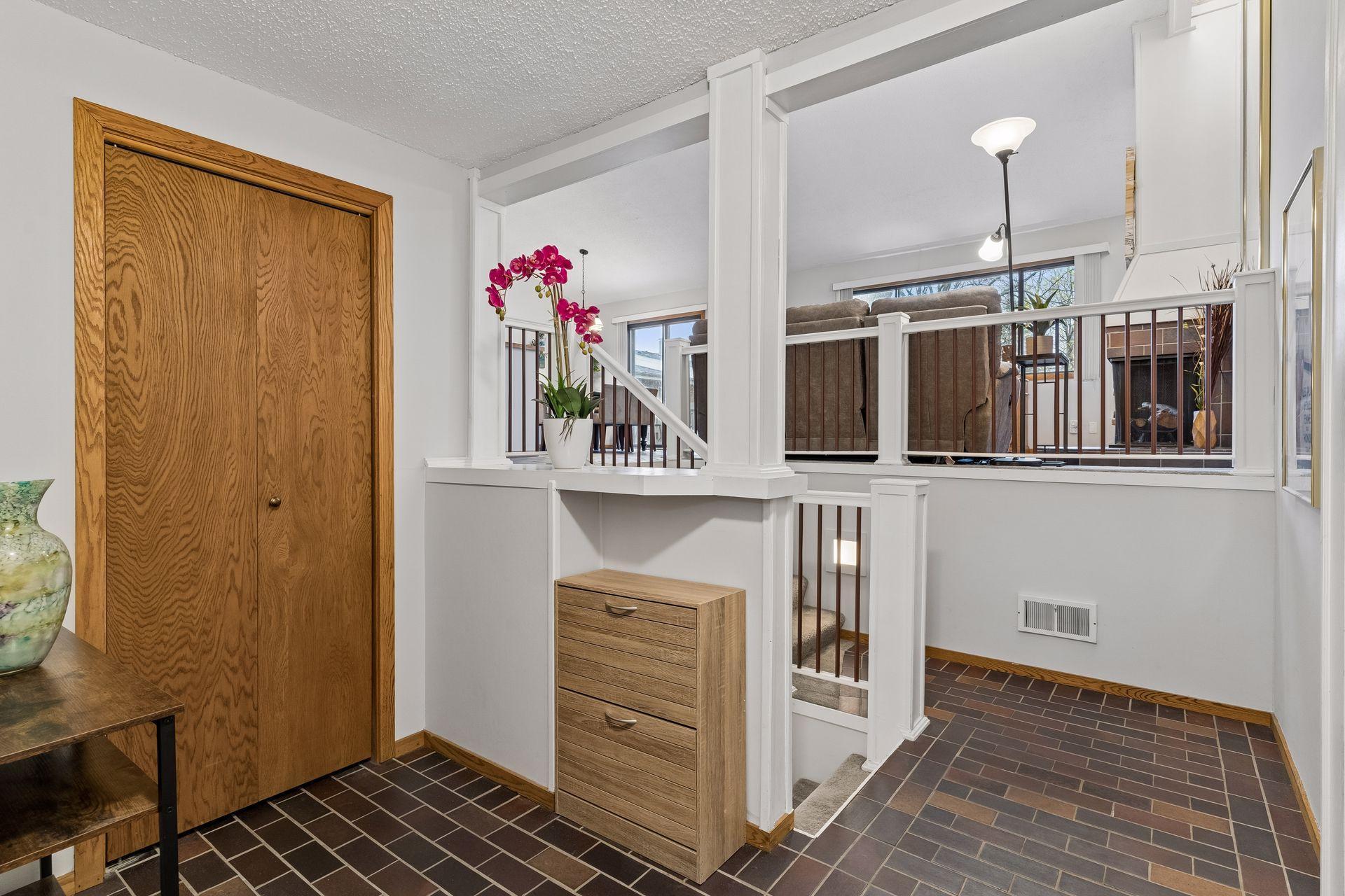 Large entry with open views of LR