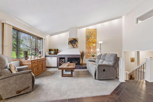 Charming fireplace focal point