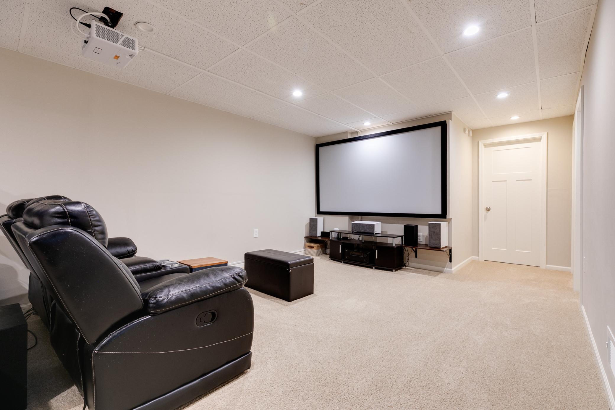 Spacious lower level