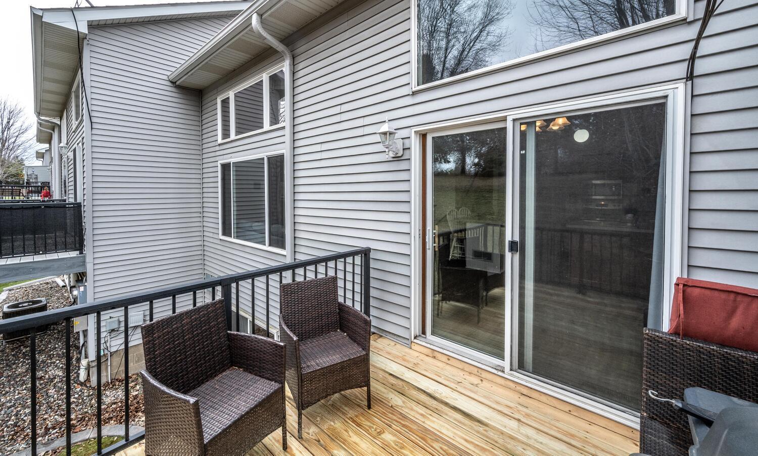Patio door in the dining room leads to a nice-sized deck. Deck boards are brand new!