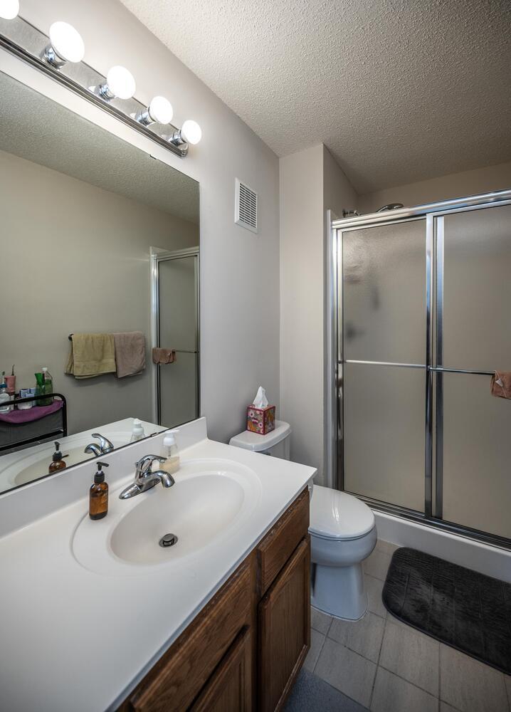 3/4 private bathroom off the primary bedroom