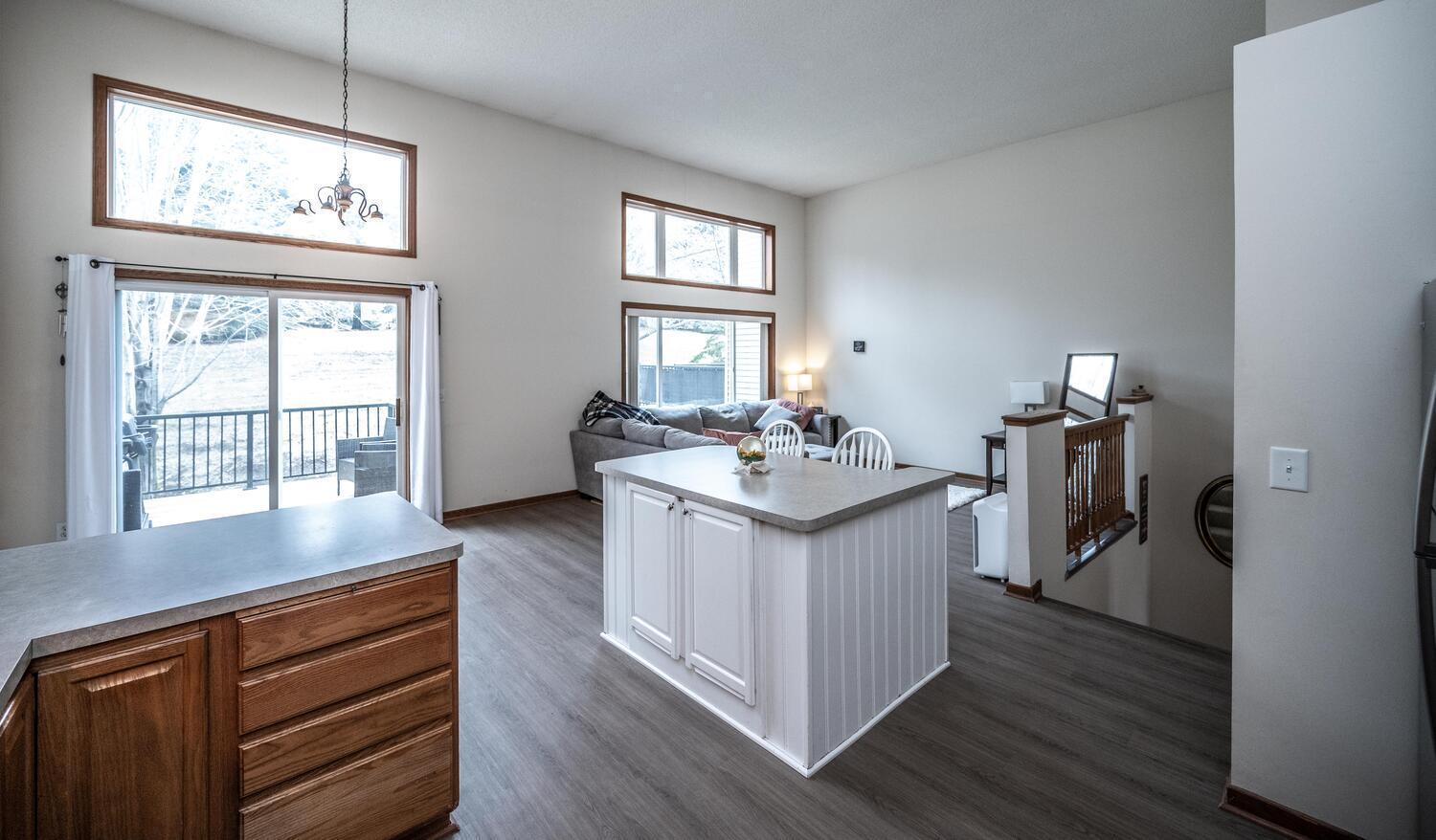 Wide open floor plan, brand new flooring