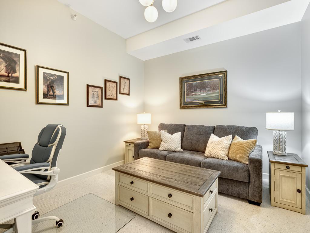 The den provides wonderful relaxation space