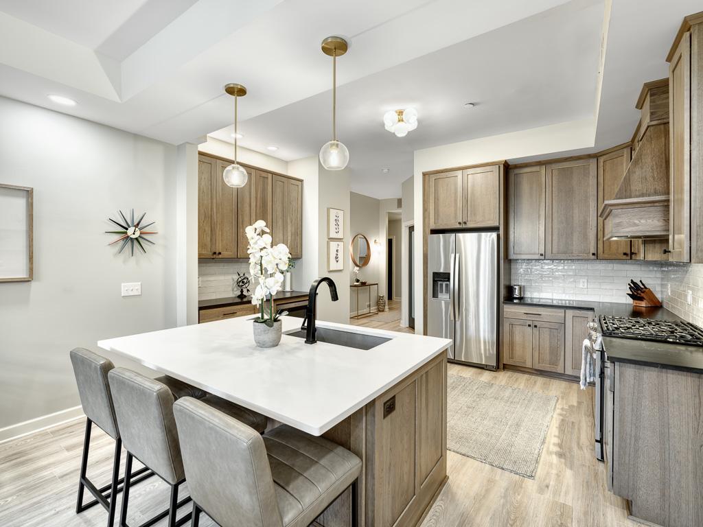 Stunning custom kitchen with convenient island seating!
