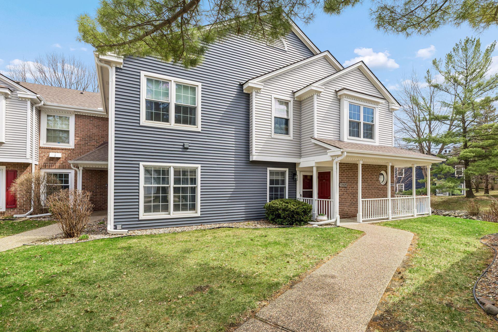 Corner unit with private front porch and entry