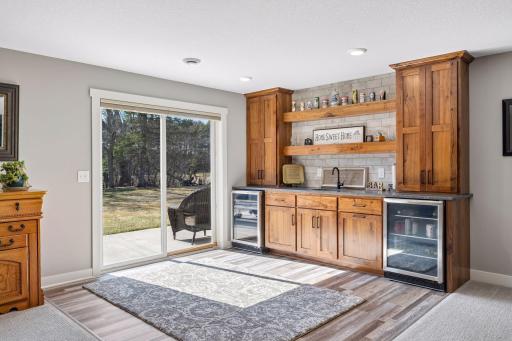 This space is great for entertaining with the wet bar and double wine fridges!