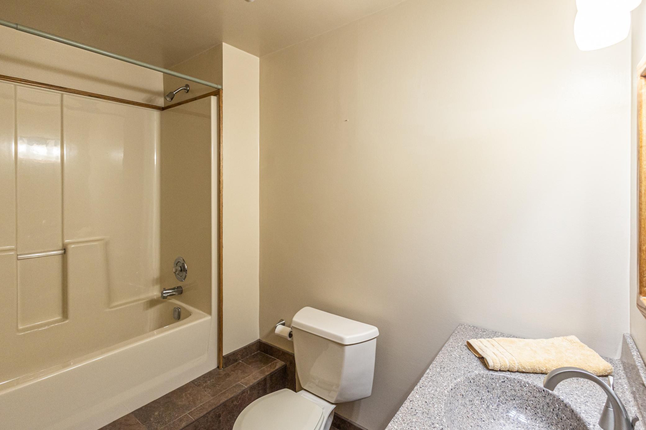 Full bathroom on third level