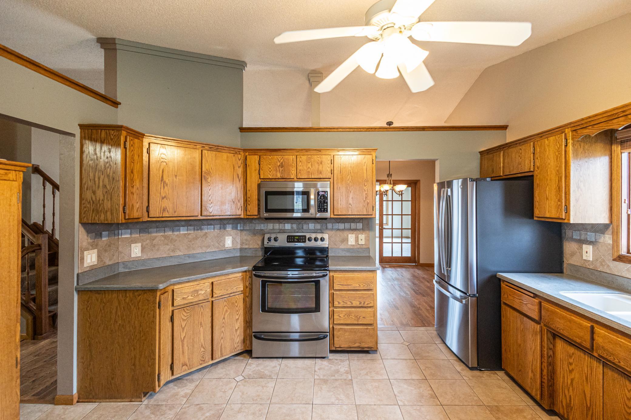 Includes all stainless steel appliances